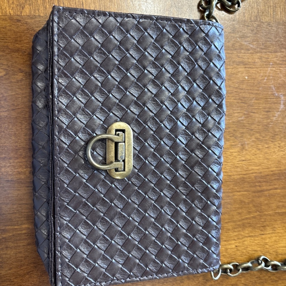 Vintage Braciano Women's Herringbone Leather Small Purse